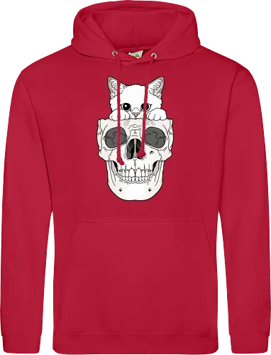 White Kitty & Skull
