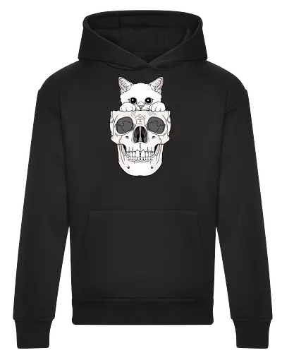 White Kitty & Skull