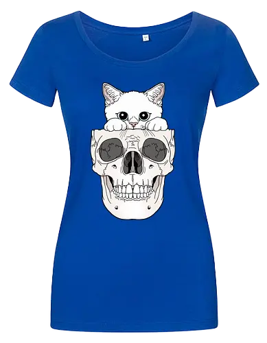 White Kitty & Skull