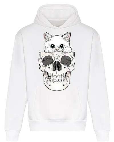 White Kitty & Skull