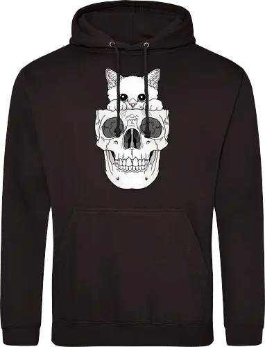 White Kitty & Skull