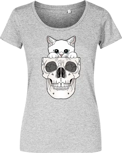 White Kitty & Skull