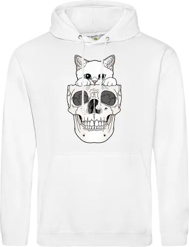 White Kitty & Skull