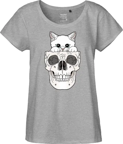 White Kitty & Skull