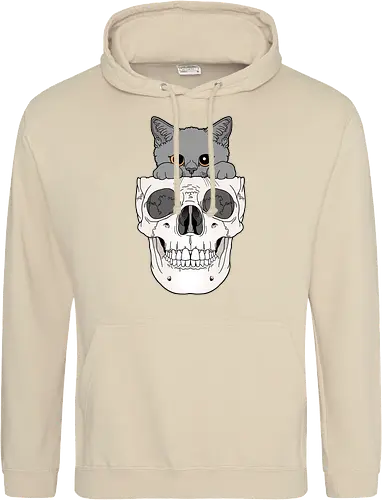 Grey Kitty & Skull