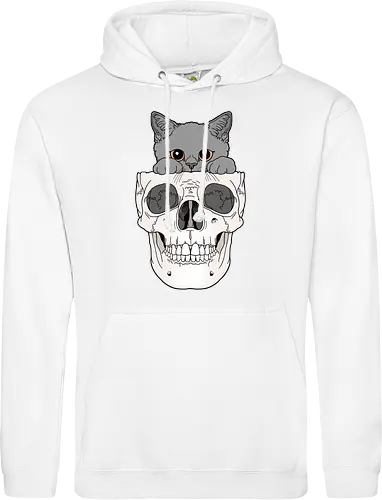 Grey Kitty & Skull