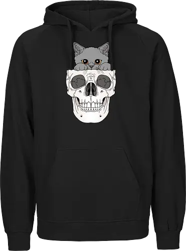 Grey Kitty & Skull