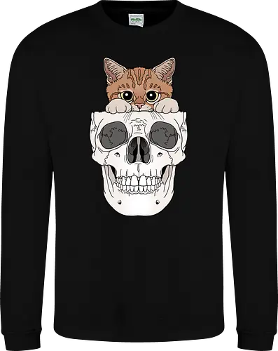 Orange Kitty & Skull