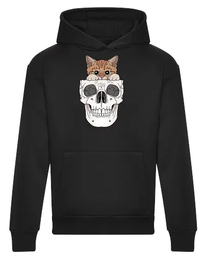Orange Kitty & Skull