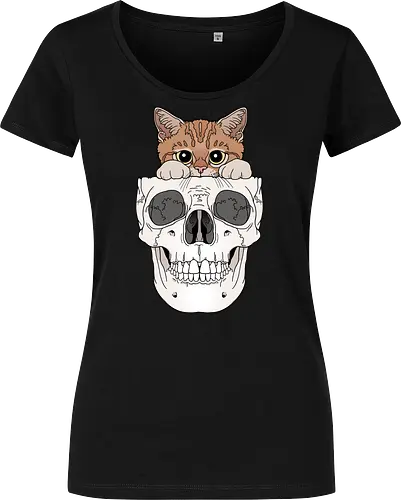 Orange Kitty & Skull