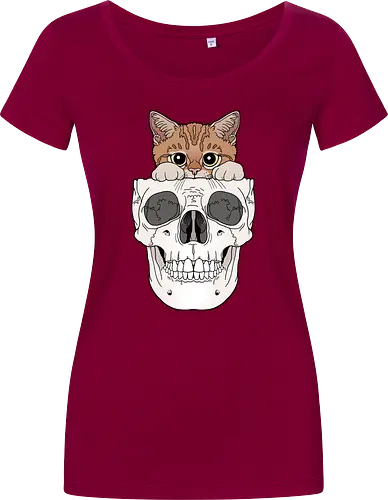 Orange Kitty & Skull