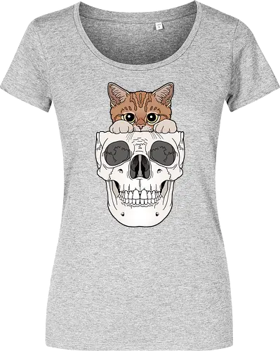 Orange Kitty & Skull