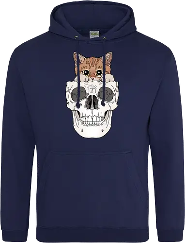 Orange Kitty & Skull