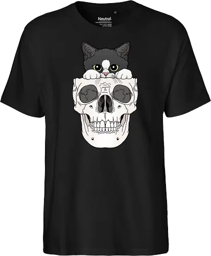 Tuxedo Kitty & Skull