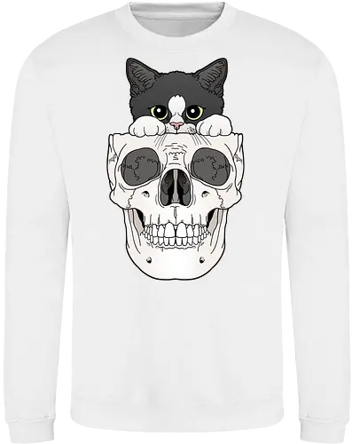 Tuxedo Kitty & Skull