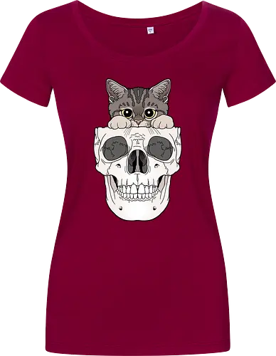 Tabby Kitty & Skull