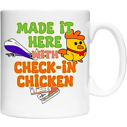 Made it Here with Check-In Chicken (Bin Dank Check-In Chicken Hier)