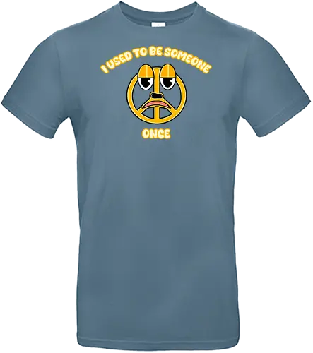 Peace Sign Used to Be Someone (Das Peace-Zeichen War Einmal Jemand) - Friedenssymbol, Sarkasmus, sarkastisch, schwarzer Humor, Cartoon-Design, gelbes Symbol, lustige Illustration, spielerisches Design, nachdenkliche Kunst, außergewöhnlich, offbeat, lustig, Ironie, symbolische Kunst, Humorliebhaber, schrullig, Statement-Kunst, einzigartiger Stil, frech, witziges Design, Peace sign, peace symbol - Standard T-Shirt