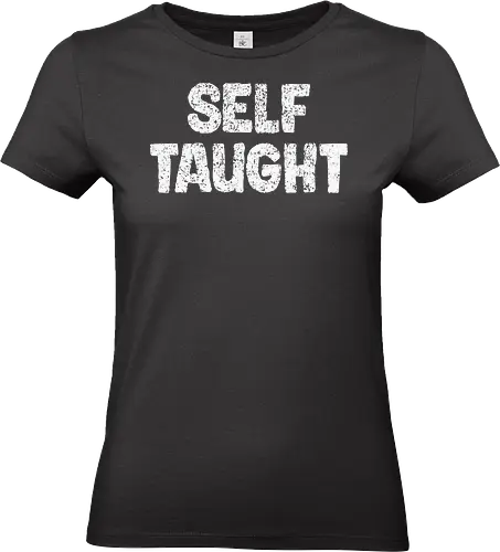 Self-Taught (Autodidakt) - Autodidakt, autodidaktischer Künstler, selbstlernender Programmierer, Coding-Enthusiast, kreativer Denker, lebenslanger Lerner, DIY-Enthusiast, Softwareentwicklung, unabhängiger Lerner, künstlerische Inspiration, Fähigkeitsentwicklung, kontinuierliche Verbesserung, selbstgemacht, persönliche Entwicklung, Geschichtenerzählen in der Kunst, Hacker-Mentalität, unternehmerischer Geist, Wissenssucher, digitaler Creator, Lehre, Lernen, Typografie, Methode, Studien, Problemlösung, Bildung - Standard T-Shirt (Frauen)