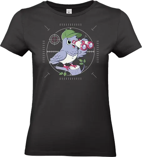 human Detected - pigeon, bird, humor, fun, pee, poop, funny - Standard T-Shirt (Frauen)
