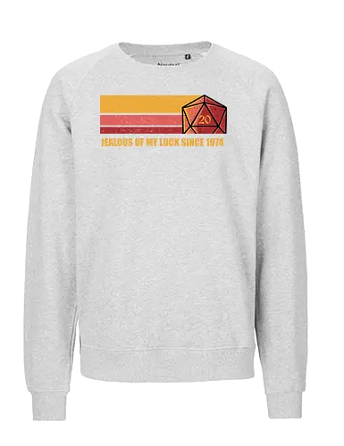 this is my luck  - Pen and Paper, luck, crit, criticalhit, cool, dice, cool, game, boardgame, meteor, hero, luck - Fairtrade Sweatshirt