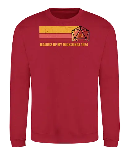 this is my luck  - Pen and Paper, luck, crit, criticalhit, cool, dice, cool, game, boardgame, meteor, hero, luck - Sweatshirt