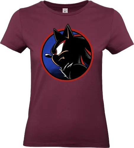 dark hedgehog - hedgehog, shadow, cool, animal, game, retro, classic, vintage, movie, runner, darkness - Standard T-Shirt (Frauen)