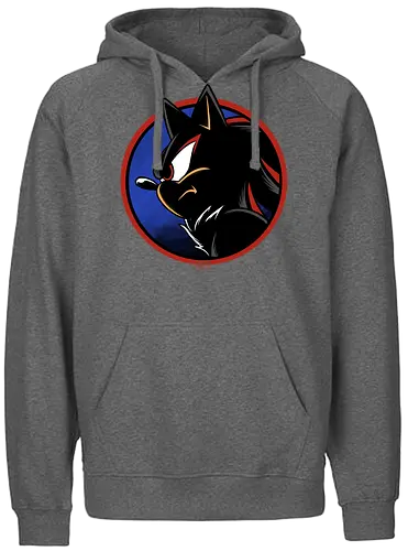 dark hedgehog - hedgehog, shadow, cool, animal, game, retro, classic, vintage, movie, runner, darkness - Fairtrade Hoodie