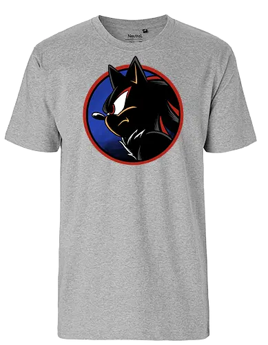 dark hedgehog - hedgehog, shadow, cool, animal, game, retro, classic, vintage, movie, runner, darkness - Fairtrade T-Shirt
