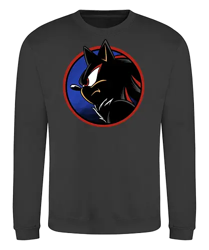 dark hedgehog - hedgehog, shadow, cool, animal, game, retro, classic, vintage, movie, runner, darkness - Sweatshirt