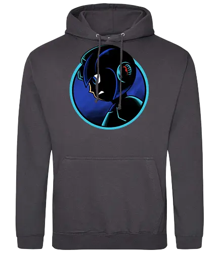 shadow cyborg  - cyborg, robot, kids, vintage, classic, retro, anime, gameboy, arcade, adventure, future, humanoid, game - Standard Hoodie