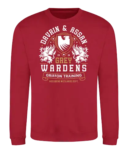 Davrin And Assan Emblem - dragon, veilguard, video game, gaming, gamer, emmrich volkarin, rook, manfred, lucanis, bellara lutare, neve gallus, rpg, inquisition, grey wardens - Sweatshirt