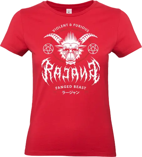 Rajang Black Metal - pukei, monster, monster hunter world, gamer, gaming, video games, iceborne, palico, hunter, wyvern, felyne, rise, wilds, furious rajang - Standard T-Shirt (Frauen)