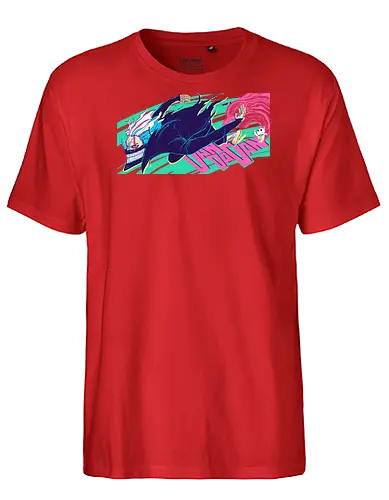 Turbo - cat, shonen, anime, manga, okarun - Fairtrade T-Shirt