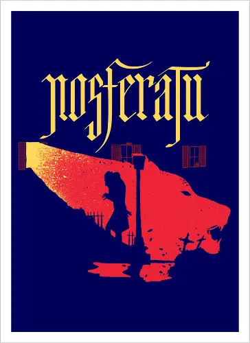 Exorcism  - vampire, the exorcist, mash up, horror, count orlok, dracula, Transsylvania - Kunstdruck