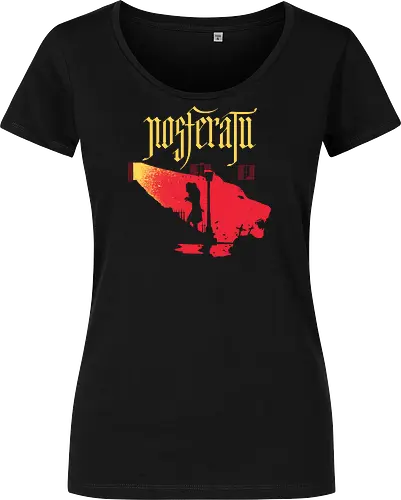 Exorcism  - vampire, the exorcist, mash up, horror, count orlok, dracula, Transsylvania - Damen T-Shirt