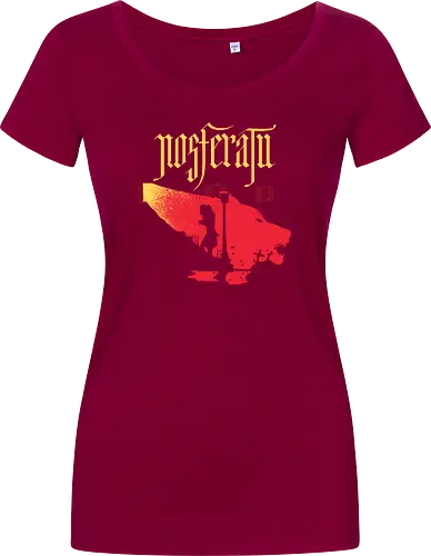Exorcism  - vampire, the exorcist, mash up, horror, count orlok, dracula, Transsylvania - Damen T-Shirt