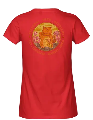Maneki Neko - Japan, Japanlover, Maneki Neko, Cat, Neko - Fairtrade Girl Shirt