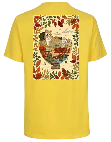 Shiba Inu Ramen  - Japan, Japanlover, Ramen, Ramenlover, Shiba Inu, Dog, Japanese Garden, Fall, Autumn - Fairtrade T-Shirt