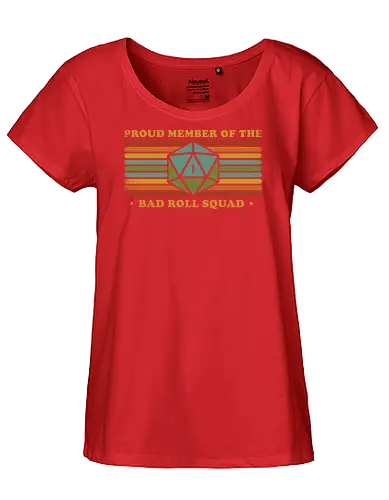 RPG Vintage - Proud Member Bad Roll - retro, vintage, fantasy, quest, adventure, rpg, Pen and Paper, d20, Pen and paper, dungeon master, role playing game, tabletop, game master, critical role, critical, critical hit, game - Fairtrade Girl Shirt