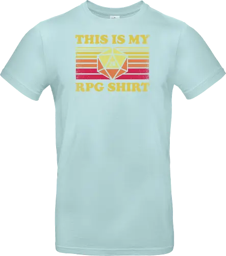 RPG Vintage - This is my RPG Shirt - retro, vintage, fantasy, quest, adventure, rpg, Pen and Paper, d20, Pen and paper, dungeon master, role playing game, tabletop, game master, critical role, critical, critical hit, game - Standard T-Shirt