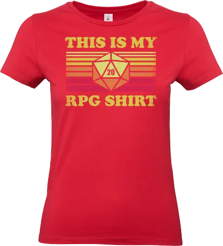 RPG Vintage - This is my RPG Shirt - retro, vintage, fantasy, quest, adventure, rpg, Pen and Paper, d20, Pen and paper, dungeon master, role playing game, tabletop, game master, critical role, critical, critical hit, game - Standard T-Shirt (Frauen)