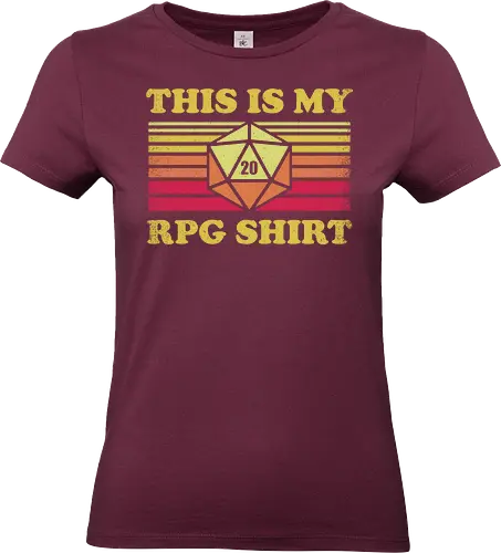 RPG Vintage - This is my RPG Shirt - retro, vintage, fantasy, quest, adventure, rpg, Pen and Paper, d20, Pen and paper, dungeon master, role playing game, tabletop, game master, critical role, critical, critical hit, game - Standard T-Shirt (Frauen)