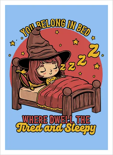 Witch Sleeping in Bed