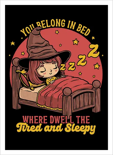Witch Sleeping in Bed