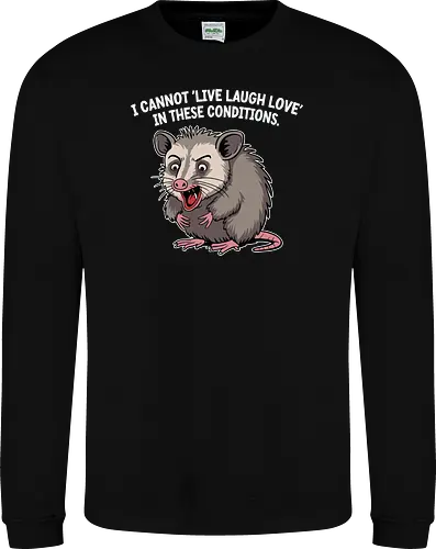 I cannot 'Live Laugh Love' in these conditions.