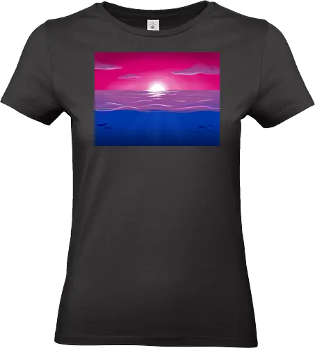 Bisexuelle Pride Landschaft - bi, bisexuell, bisexual, pride, landschaft, subtle pride - Standard T-Shirt (Frauen)