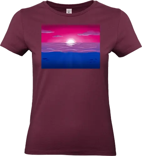 Bisexuelle Pride Landschaft - bi, bisexuell, bisexual, pride, landschaft, subtle pride - Standard T-Shirt (Frauen)