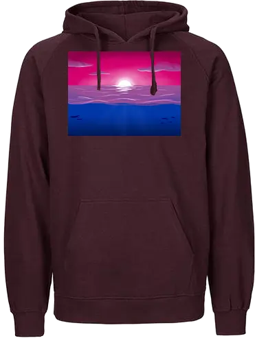 Bisexuelle Pride Landschaft - bi, bisexuell, bisexual, pride, landschaft, subtle pride - Fairtrade Hoodie