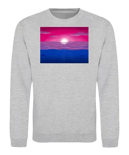 Bisexuelle Pride Landschaft - bi, bisexuell, bisexual, pride, landschaft, subtle pride - Sweatshirt